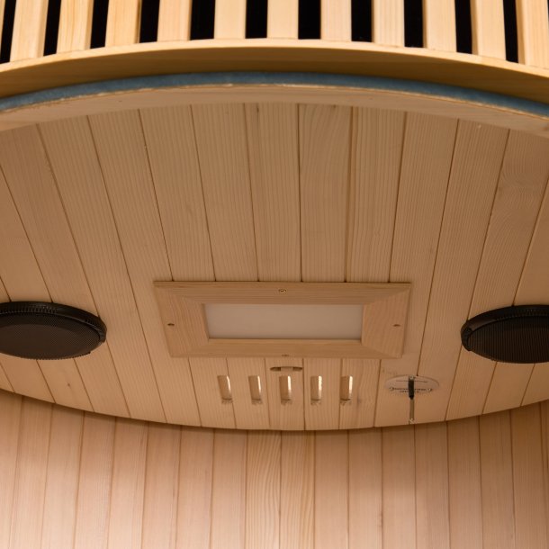 Sauna Moon Infrar&oslash;d Rund 1 plads tr&aelig;farve Holls